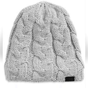 The North Face Gray Cable Knit Beanie - NWT